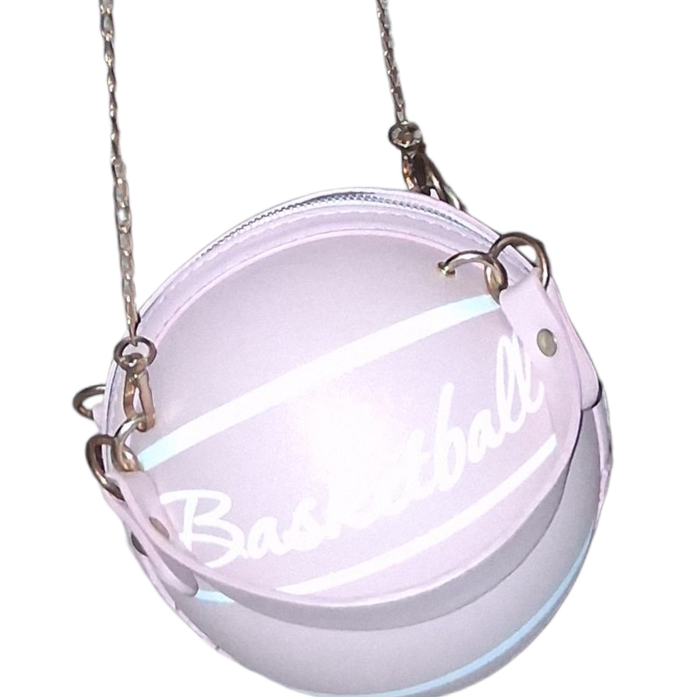 Basketball Design Pink Crossbody Bag